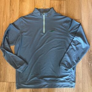 Peter Millar Crown Sport Fishers Island Blue Half Zip Pullover